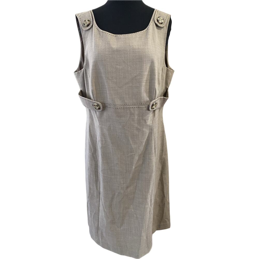 Alex Marie tan shift dress - Size 14